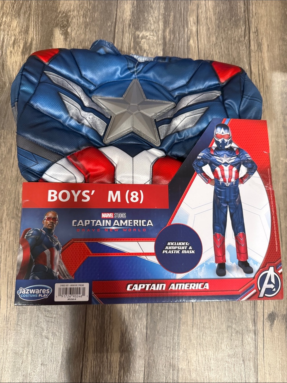 Captain America Boys' Halloween Costume - Blue & Red